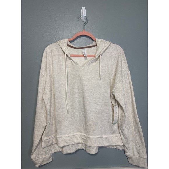 NWT‎ Balance Collection Heather Oatmeal Hooded Light Sweatshirt - Picture 1 of 4